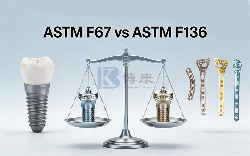ASTM F67 vs. ASTM F136: Ein umfassender Leitfaden für medizinische Titanmaterialien